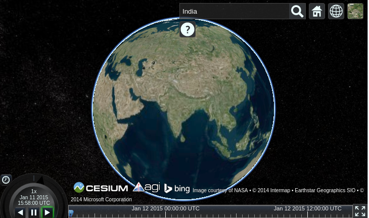 Cesium Searching Location
