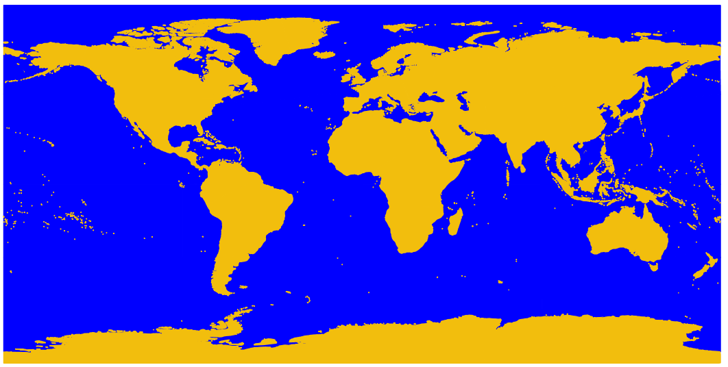 Una mappa di base del mondo