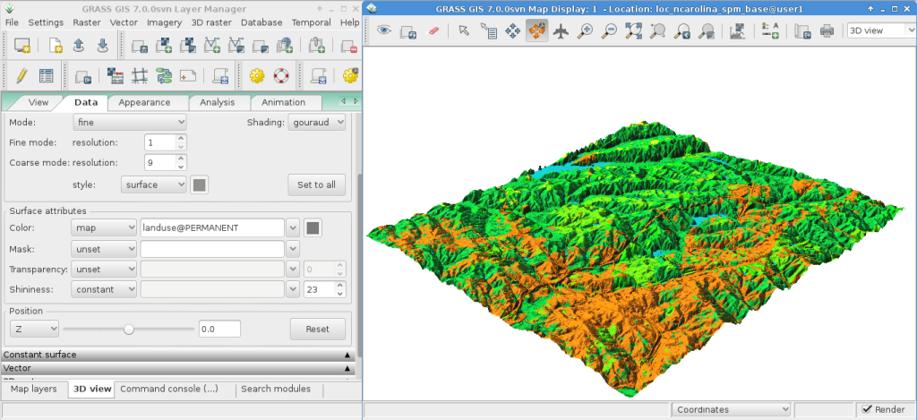 Program 7 3. Grass (ГИС). Grass программа. Geographic resources Analysis support System. Grass ГИС 3d.