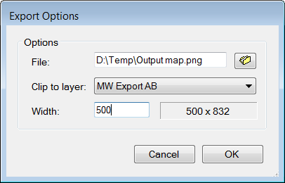 Export map