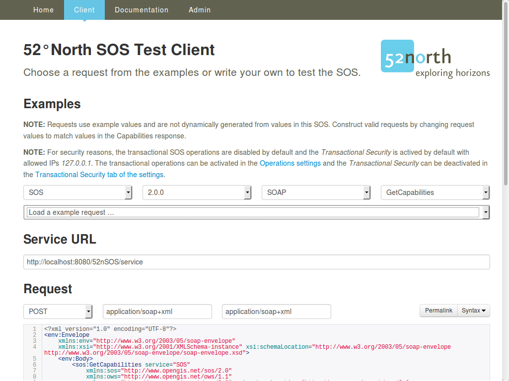 Начало работы с 52°North SOS — OSGeo-Live 9.5 Documentation